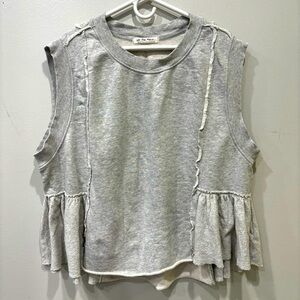 We The Free Sweatshirt Muscle Tank Oversized Top Women’s Size Medium